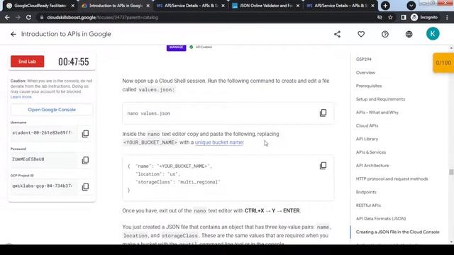 Introduction to APIs in Google GSP294 | GoogleCloudReady Facilitator Program | track4 | quest4 смотреть онлайн