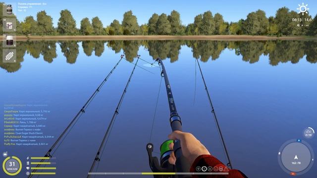 Карповая ловля. Оснастки. Метод Pop-up Vs классический Pop-up. Озеро янтарное. Русская рыбалка 4.