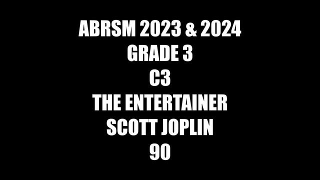 ABRSM 2023 & 2024 Grade 3 C3 The Entertainer Scott Joplin Practice Video смотреть онлайн