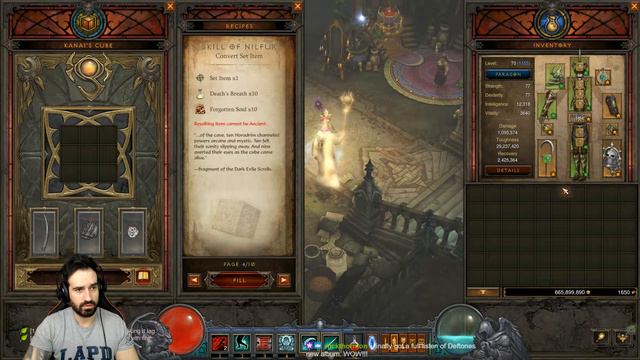 [DIABLO 3] Necromancer Bone Spear Masquerade of the Burning Carnival Build Testing Live on Stream смотреть онлайн
