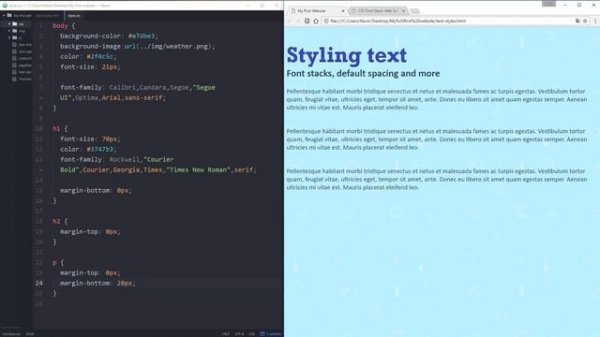 HTML & CSS for Beginners Part 14: Style Text with CSS