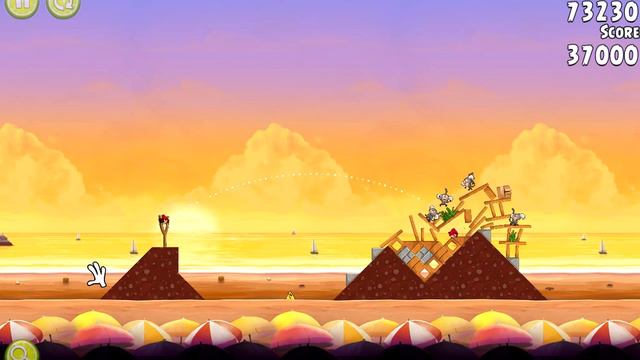 Angry Birds: Rio. Golden Beachball (level 12) 3 stars. Прохождение от SAFa смотреть онлайн