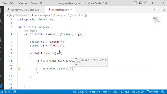 Check Anagram String | Java | Problem Solving #viral #video #java #coding смотреть онлайн