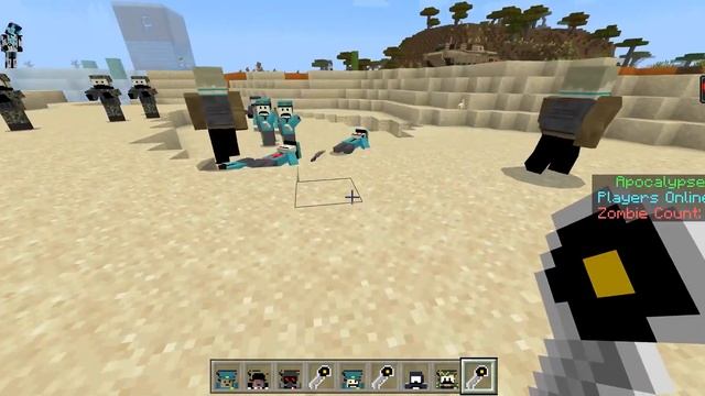 БОЛЬШОЙ МОД НА ЗОМБИ АПОКАЛИПСИС С ОРУЖКОЙ ДЛЯ МАЙНКРАФТ ПЕ смотреть онлайн