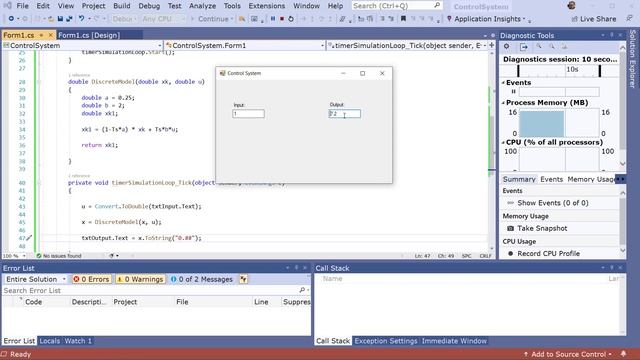 Simulation and Control with C# and WinForms смотреть онлайн