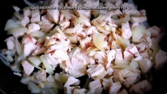 Спагетти с курицей в сливочном соусе / Spaghetti with chicken in a creamy sauce смотреть онлайн