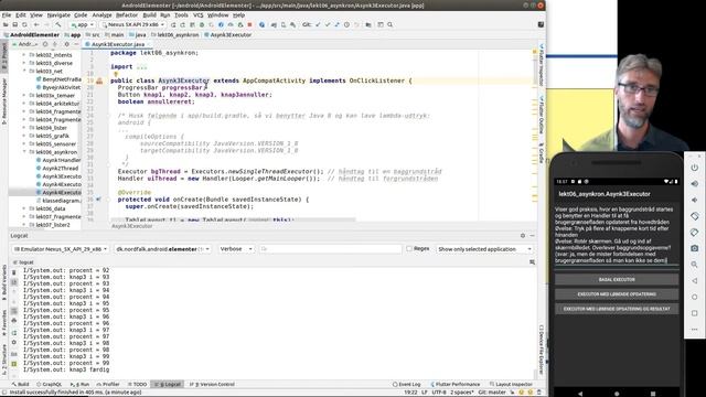 Android 2020 Lektion 6.2 Flertrådet programmering i dybden - Executors og view-modeller смотреть онлайн