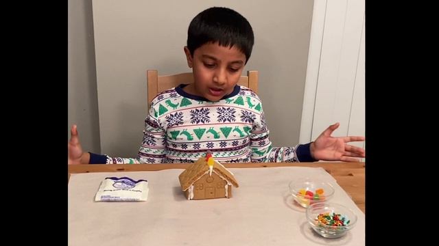 Gingerbread house || Cracker Gingerbread house tutorial for kids смотреть онлайн