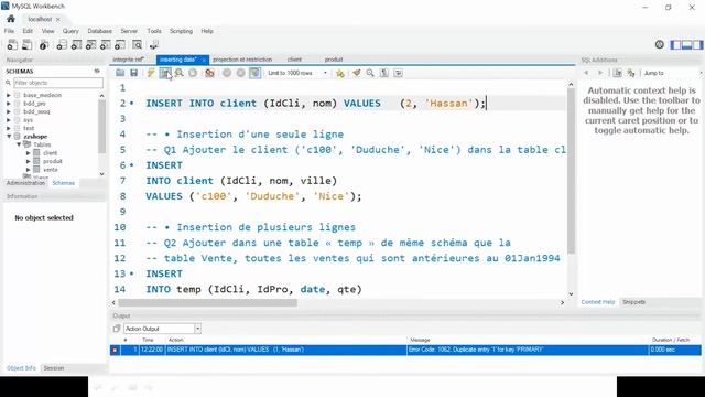 Cours MySQL - 06 : Insertion des données avec la commande INSERT INTO B darija смотреть онлайн