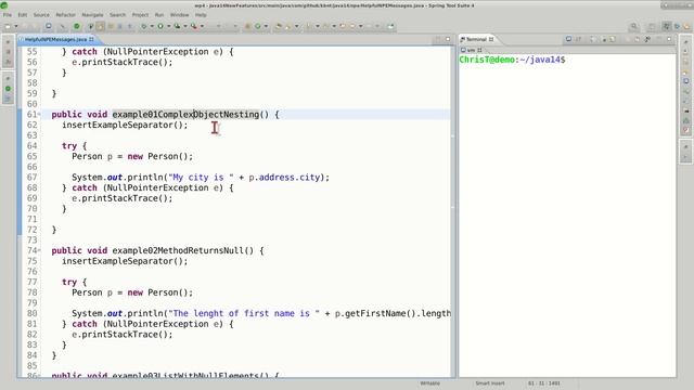 Java 14 - Helpful NullPointerExceptions смотреть онлайн