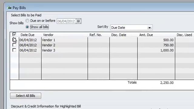 Accounts Payables Quickbooks - Paying Multiple Vendors & Writing Checks смотреть онлайн