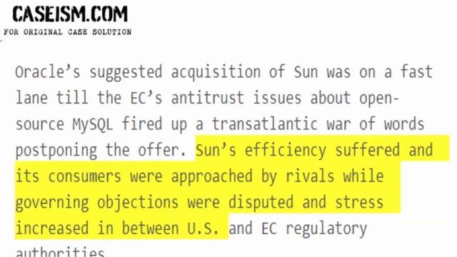 The EC Rains on Oracle/Sun Case Solution & Analysis Caseism.com смотреть онлайн