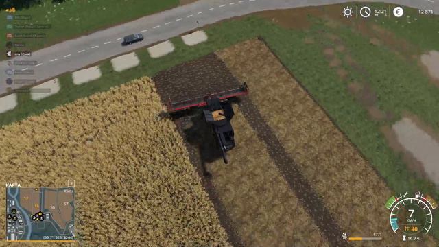 Farming Simulator 19. Сервер: Russian Kolxoz. Игра со зрителями. Хардкор. Правила в описании. смотреть онлайн