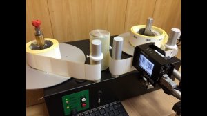 Маркировка в перемотчике этикеток принтером Rynan