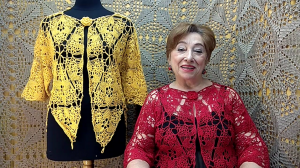 Жакет "Концерт". Мастер-класс по вязанию крючком от О. С. Литвиной.