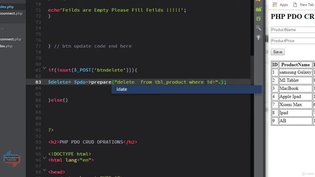 34 || Delete Data|| Delete in CRUD || Crud in php || SQL || PHP 8 || #code смотреть онлайн