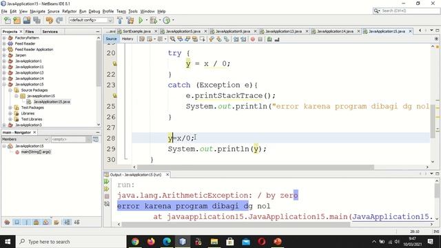 Exception Handling Java Try Catch dan Penjelasan Exception Class di Java смотреть онлайн