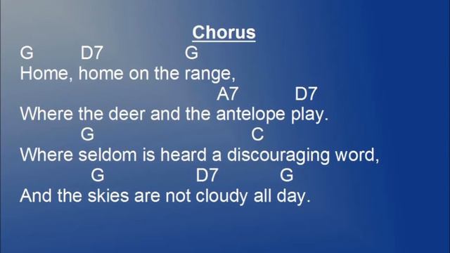 Home on the Range lyrics and chords смотреть онлайн