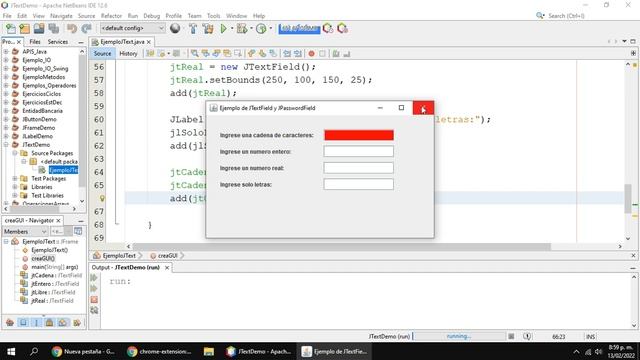 El paquete Swing - La clase JTextField y JPasswordField | GUI en Java смотреть онлайн