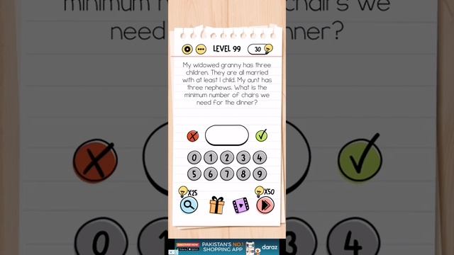 Brain Test Level 99 Walkthrough