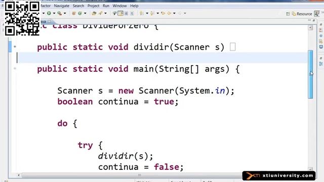 Universidade XTI JAVA 054 Exception, multi catch, sta смотреть онлайн