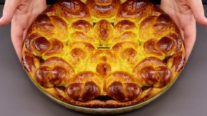 ПАСХАЛЬНЫЙ ПИРОГ " Узелки " НА КИПЯТКЕ без молока и яиц ! Очень просто и вкусно!