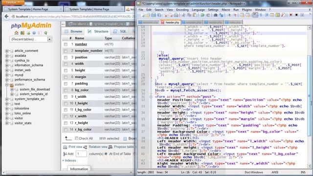 Create System Template - 16 - CSS Header Left and Right - PHP, MySQL, CSS Tutorial Series смотреть онлайн