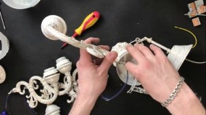 Сборка люстры CLASSICO 5 рожков, подвесные классические потолочные люстры Estares