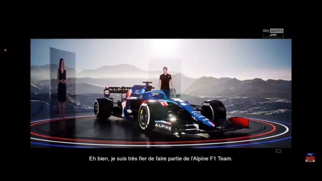 Apresentação do novo A521 Renault ALPINE F1 2021 смотреть онлайн