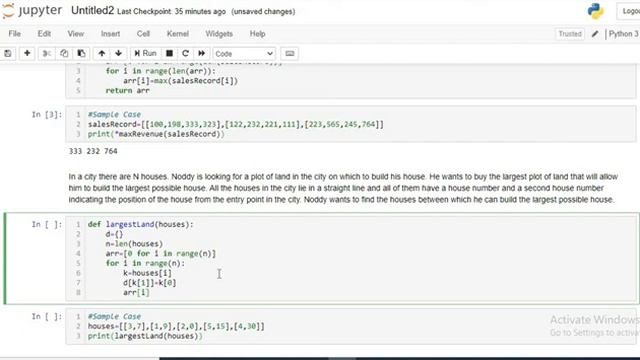 Zensar Technologies: Coding || largestLand || Python 3 || Solution смотреть онлайн