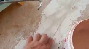 Подготовка пола под линолеум . Основа : OSB . Шпаклёвка смесью .