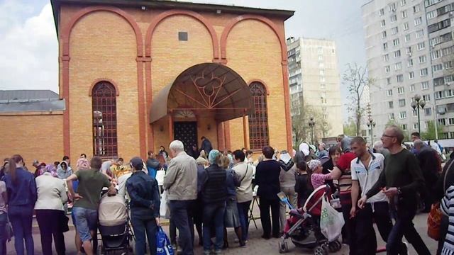+ Великая Суббота. 27.04.19 Щербинка Храм СВ.Елизаветы Освещение Пасхальных куличей + смотреть онлайн