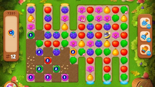 GardenScapes Level 7281 no boosters смотреть онлайн