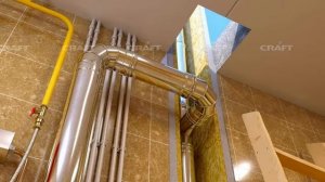 Дымоход Craft, подключенный к напольному газовому котлу  Правильный и неправильный монтаж