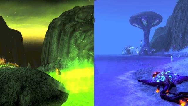 World Of Warcraft - Outland & Draenor Comparison (Shadowmoon Valley) смотреть онлайн