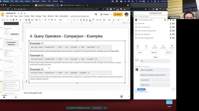 CSCI4208 - Lecture 22: MongoDB - Basics (Part 2) смотреть онлайн