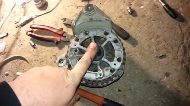 bmw e39 замена щеток и подшипников в генераторе bosch 120a своими руками смотреть онлайн