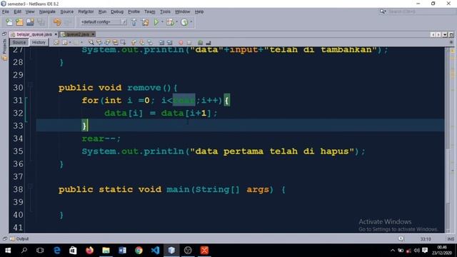 belajar queue dan fungsi - fungsi nya | tutorial java смотреть онлайн