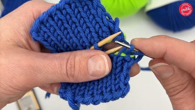 КАК сшить РЕЗИНКУ СПИЦАМИ 1 на 1 - трикотажный шов вязание спицами смотреть онлайн