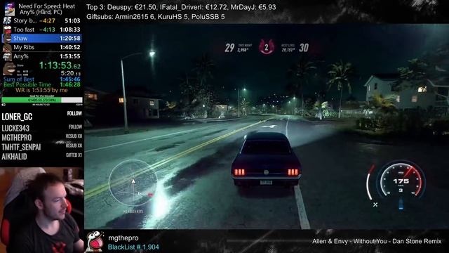 This run is unbeatable! World Record Highlights: NFS Heat 1:46:43 (no DLC) смотреть онлайн