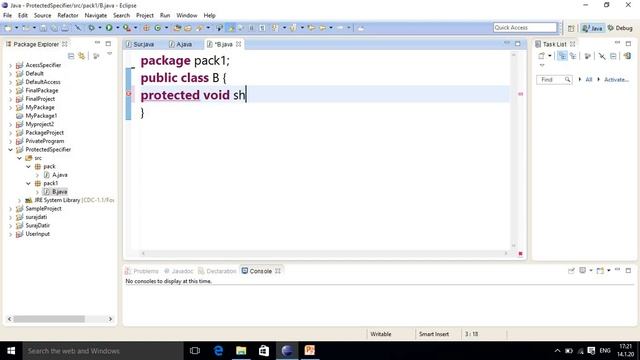 Protected Access Modifiers in JAVA,#67 смотреть онлайн