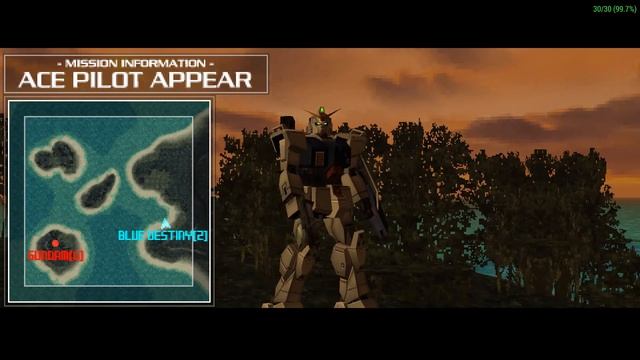 Gundam Battle Tactics ガンダムバトルタクティクス [ULJS-00025] Gameplay - ブルーデスティニー2号機