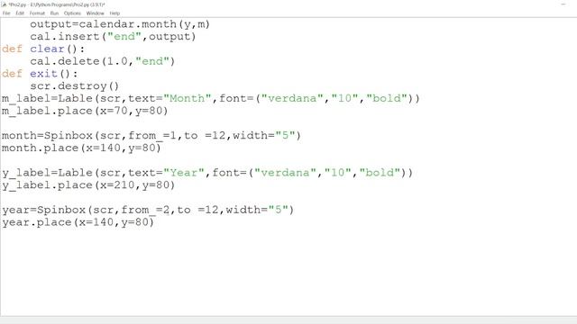 Creating A Calendar using Tkinter | GUI Calendar using Python | Calendar in Python | GUI Calendar смотреть онлайн