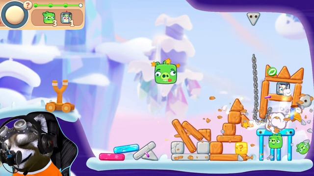 Game Angry Birds And Piggies Fighting(crystal Island)angry Bird Yellow,angry Birds Red And Friends