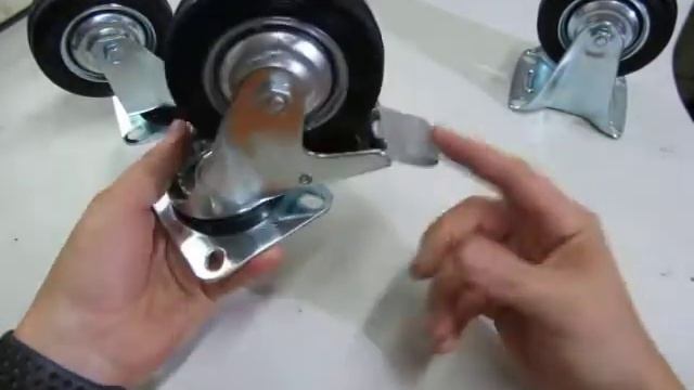 Промышленное колесо 100 мм поворотное с тормозом смотреть онлайн