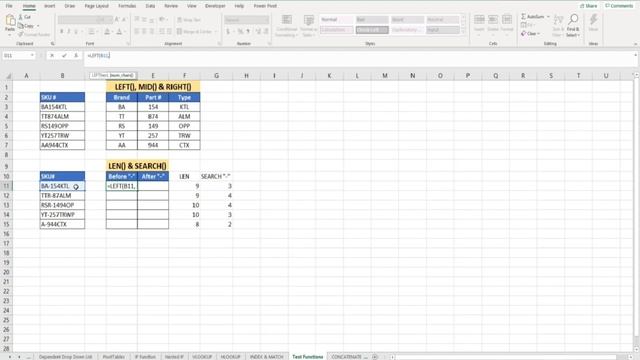 Using LEN & SEARCH Function in Excel #excelfunctions смотреть онлайн