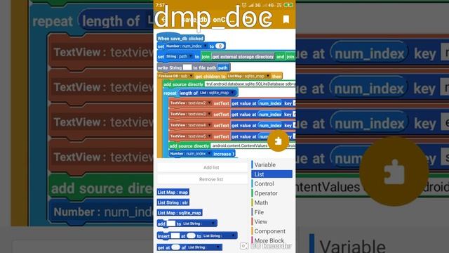 Saving List Map Data to SQLite Database using Sketchware смотреть онлайн