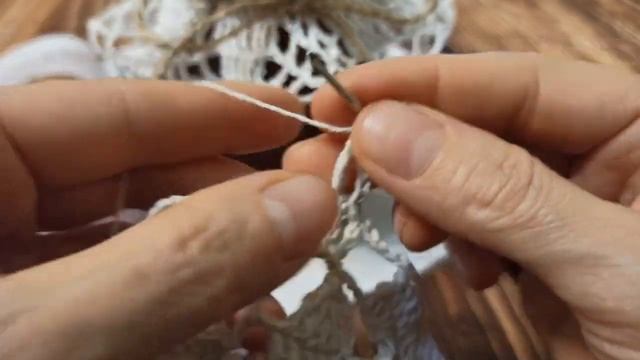 САЛФЕТКА, УКРАШЕНИЕ НА БАНКУ крючком / Crochet Napkin