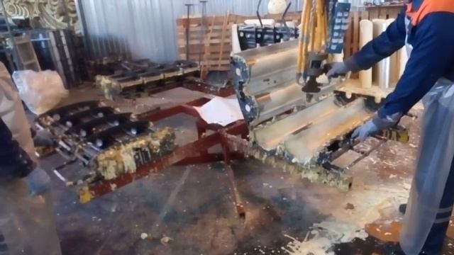 Заливка ППУ-скорлупы, производим оборудование