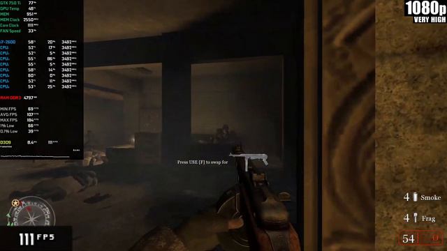 Call of Duty 2 | 1080p | (GTX 750 Ti | i7-2600 | 16 GB RAM) смотреть онлайн